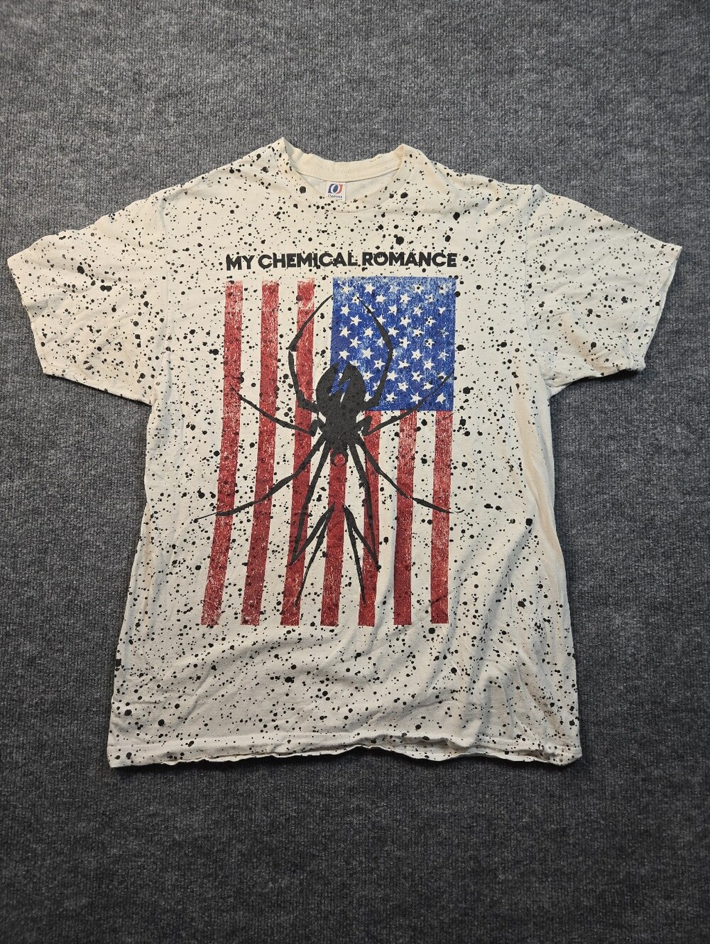 My Chemical Romance Danger Days Spider American Flag Graphic Tee Size Large